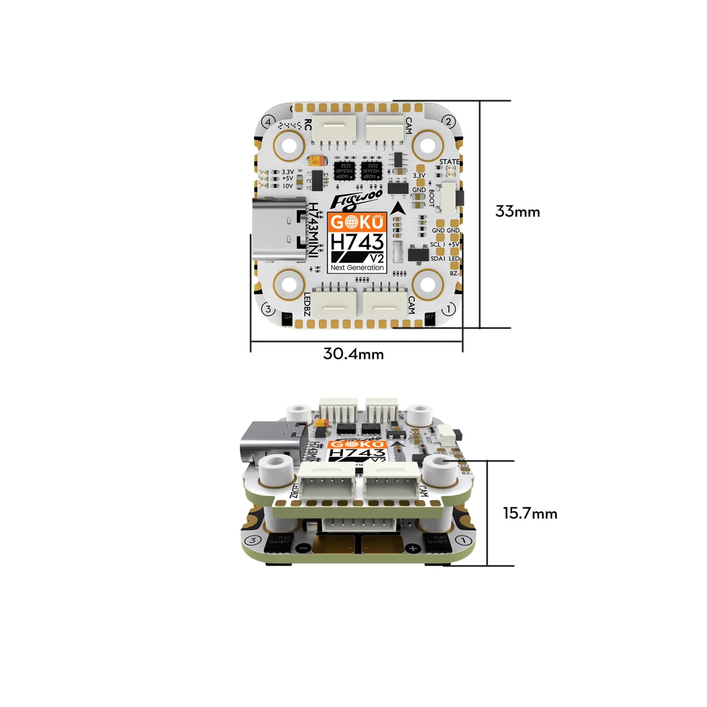 Stack Flywoo Goku H743 Pro Mini v2